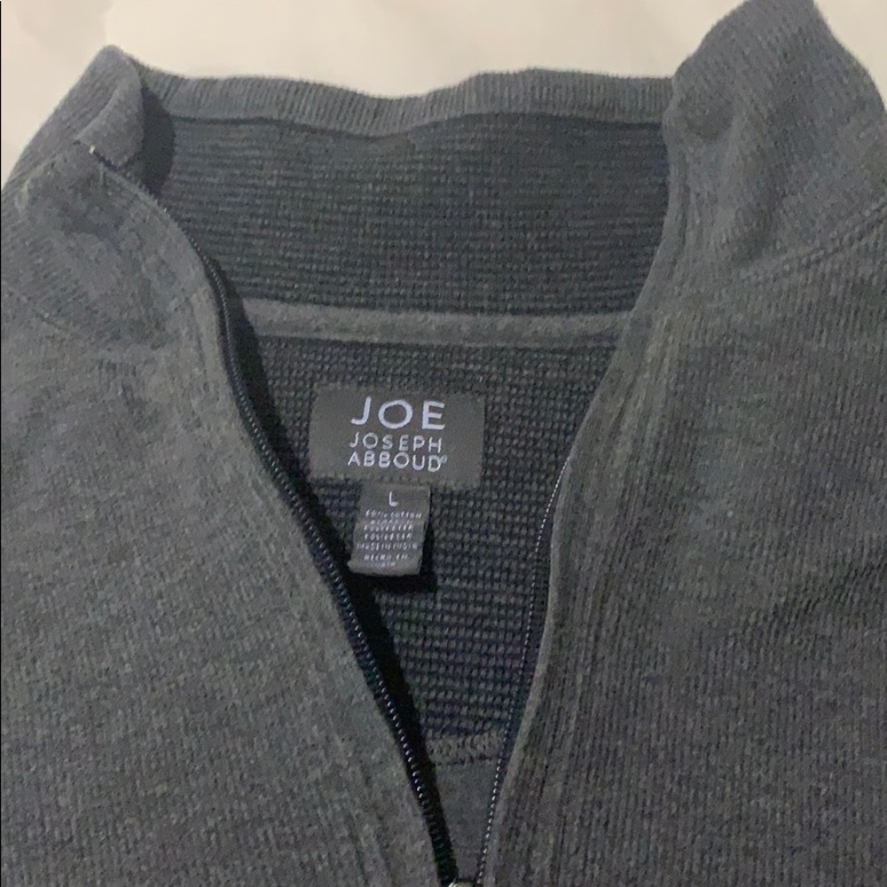 Joseph Abboud 1/4 Zip Mock Neck Sweater